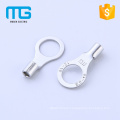 Durable Copper plating Tin Non-Insulated naked ring terminals